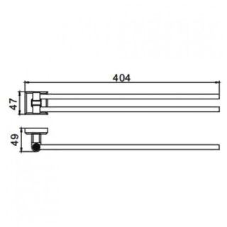 Полотенцедержатель Gappo G3812 хром